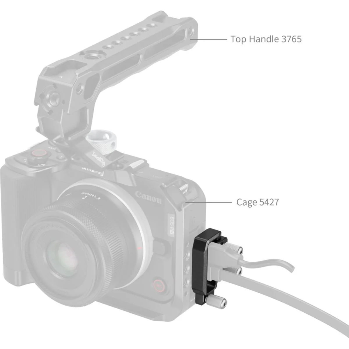 SmallRig 5534 HDMI & USB-C Cable Clamp For Canon EOS R50 V Cage - Image 4