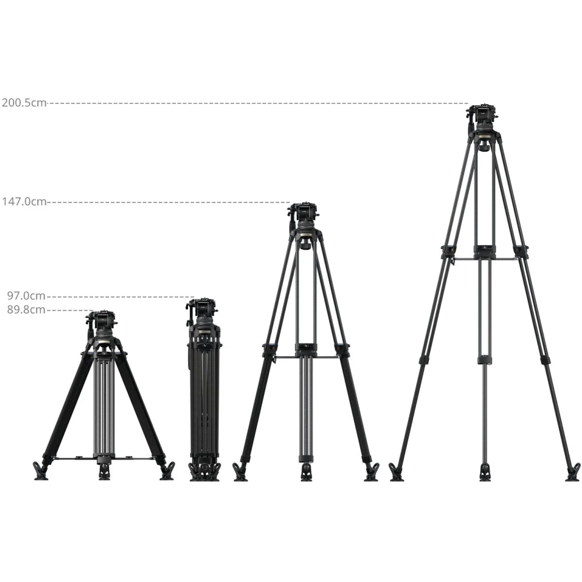SmallRig 5578 FSD18 Freespeed Heavy-Duty Carbon Fiber Tripod - Image 4