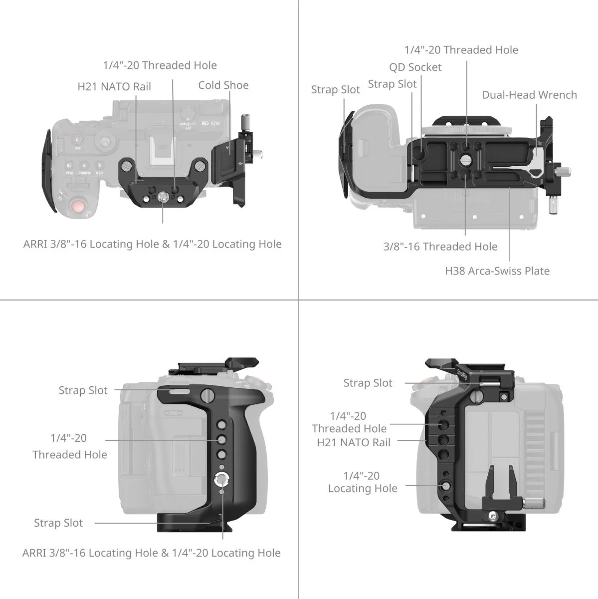 SmallRig 5656 Cage For Canon EOS C50 - Image 2