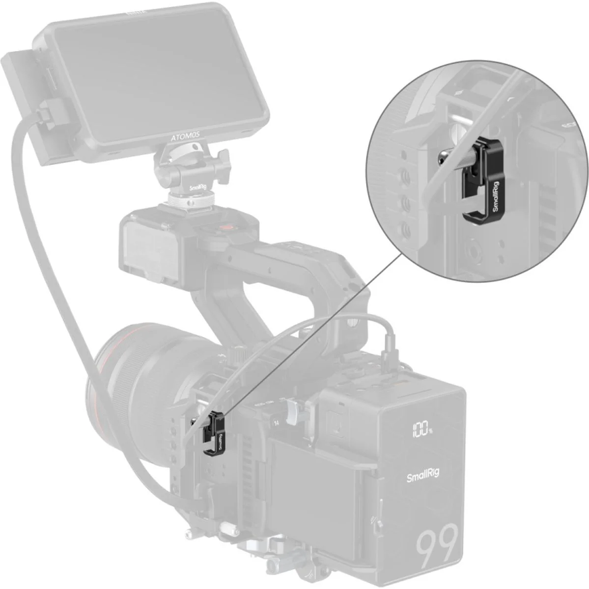 SmallRig 5660 USB-C Cable Clamp For Cages For Canon EOS C50 - Image 2