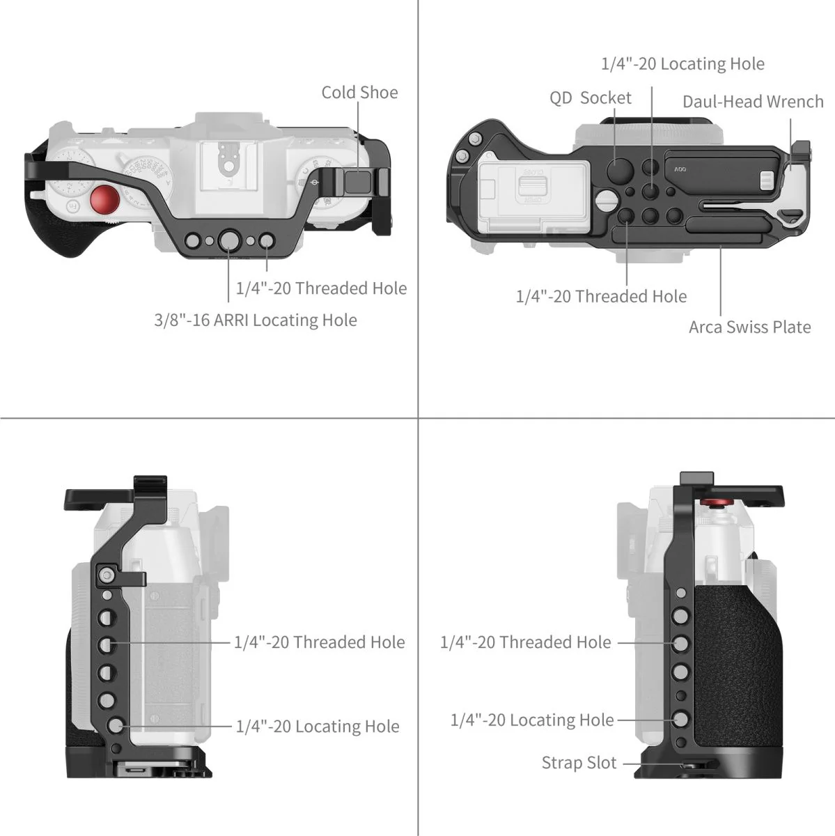 SmallRig 5662 Cage For Fujifilm X-T30 / X-T30 II / X-T30 III - Image 5