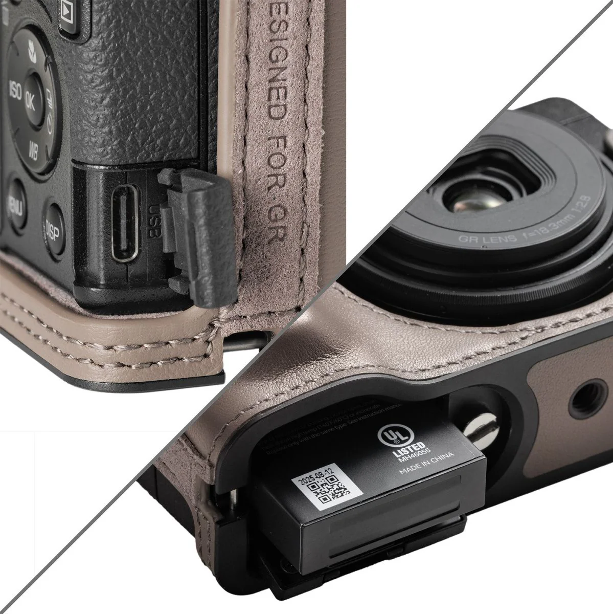 SmallRig 5677 Leather Case Kit For Ricoh GR IV / III / Iiix / III / Iiix Grey - Image 4