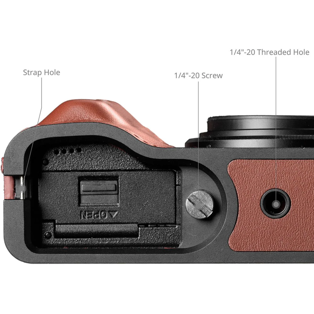 SmallRig 5678 Leather Case Kit For Ricoh GR IV / III / Iiix / III / Iiix Red - Image 4