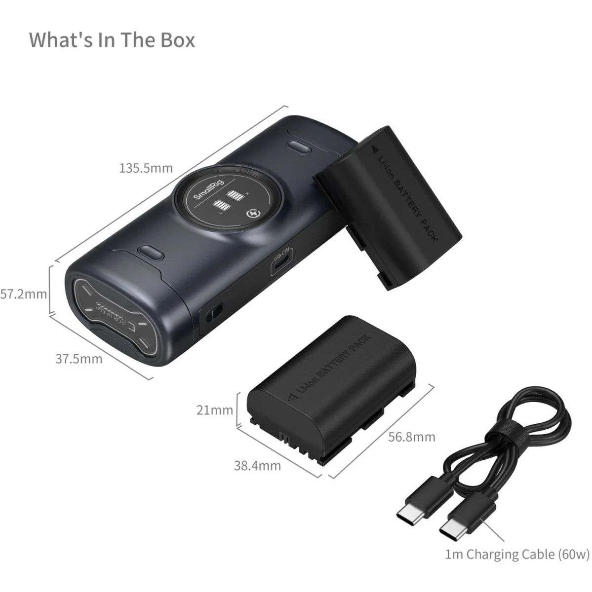 SmallRig 5695 Portable Charger Case Kit For LP-E6P Batteries - Image 2