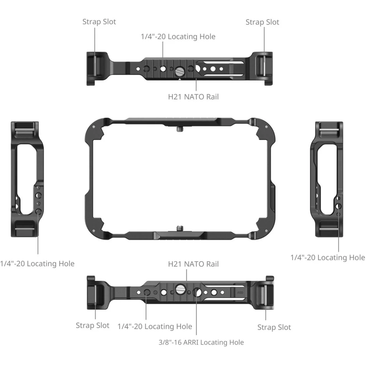 SmallRig 5708 Monitor Cage Kit For Atomos Ninja TX - Image 2