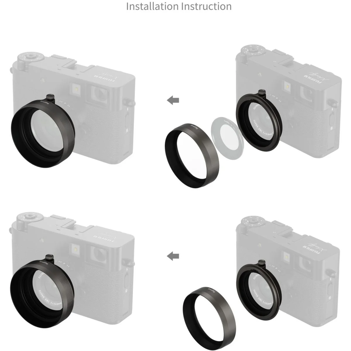 SmallRig 5709 Shading Hood For Fujifilm X Half (Charcoal Silver) - Image 2