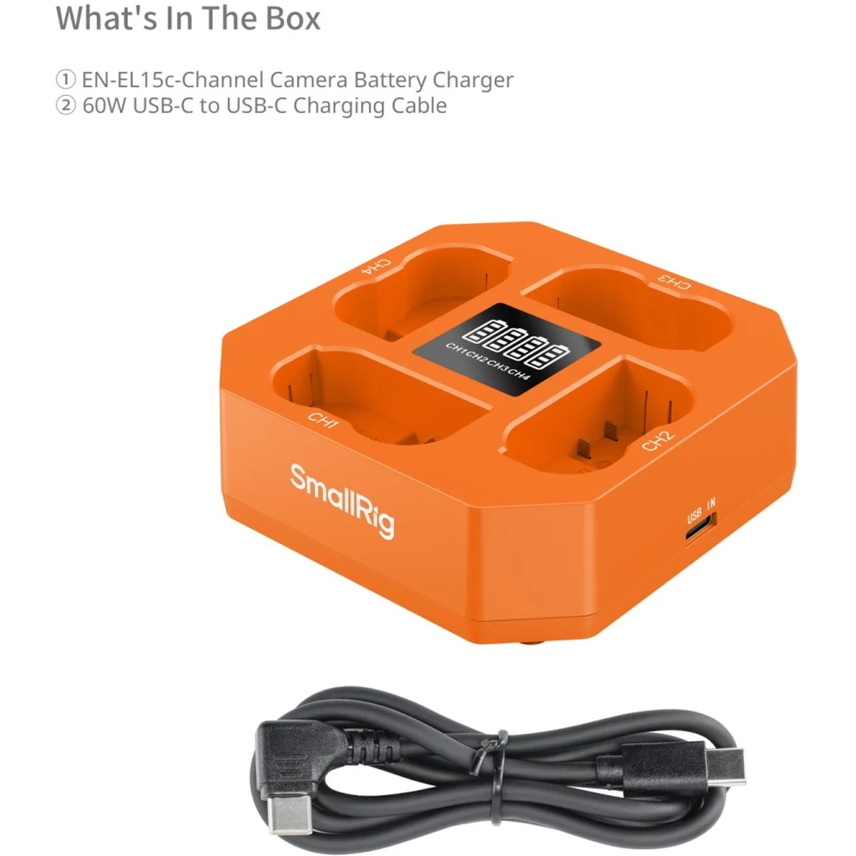 SmallRig 5747 FOUR-Channel Camera Battery Charger For EN-EL15C - Image 5