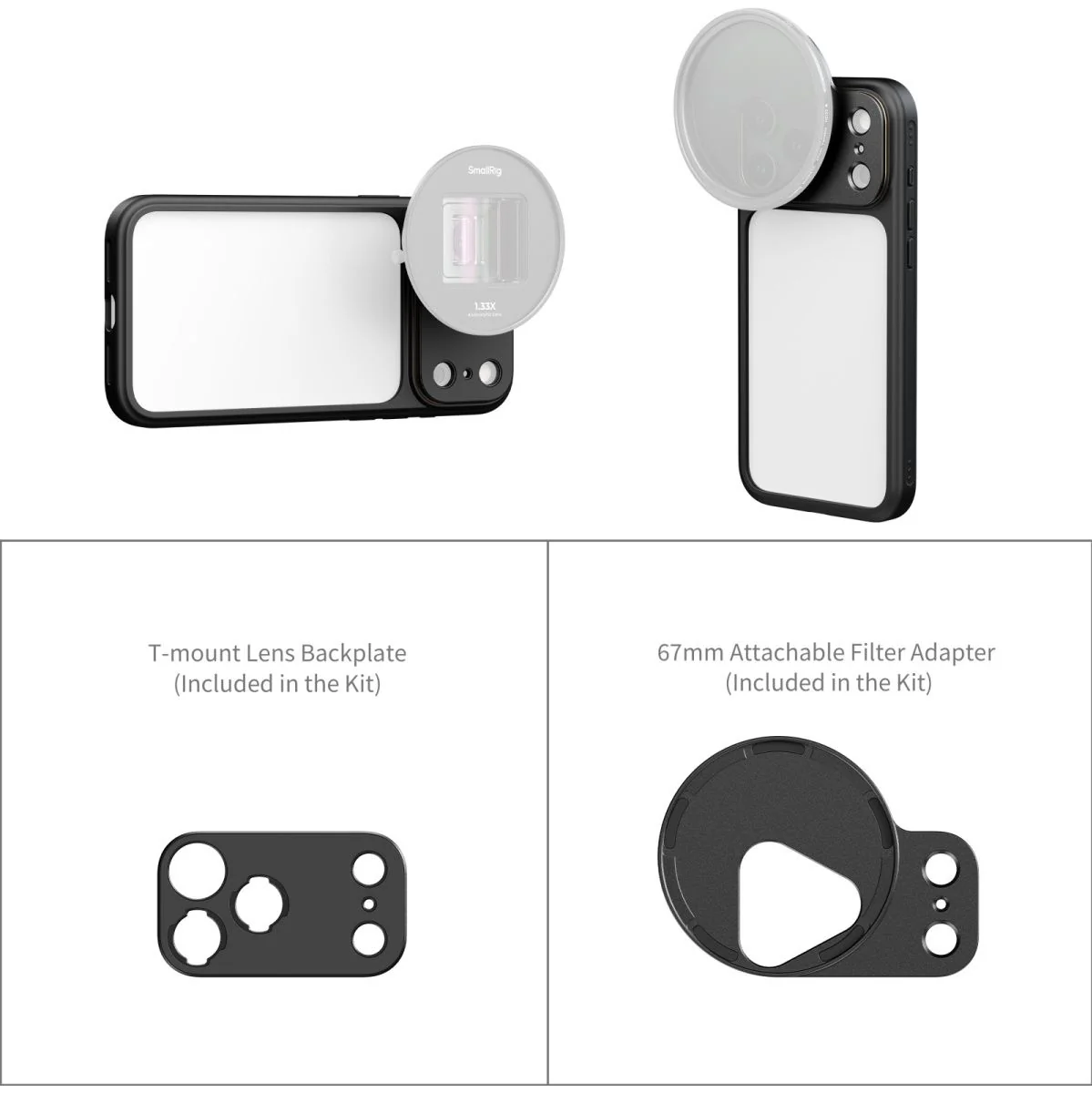 SmallRig 5790 Filmov Lightweight Photography Bumper Case For iPhone 17 Pro Black - Image 2