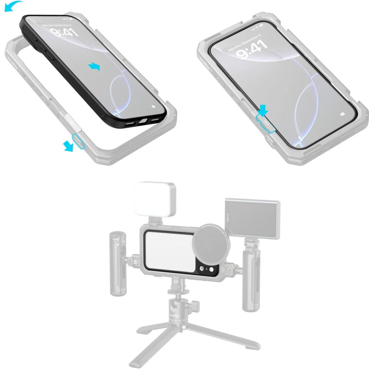 SmallRig 5790 Filmov Lightweight Photography Bumper Case For iPhone 17 Pro Black - Image 4