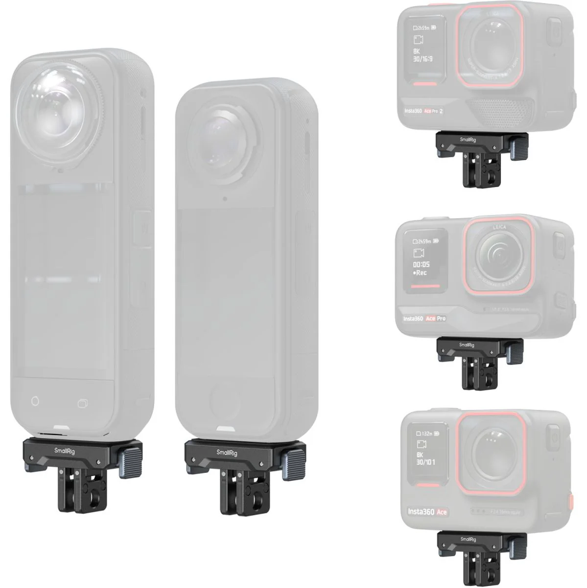 SmallRig 5814 Quick Release Mount Adapter For Insta360 X5 / X4 Air / Ace Pro 2 - Image 2