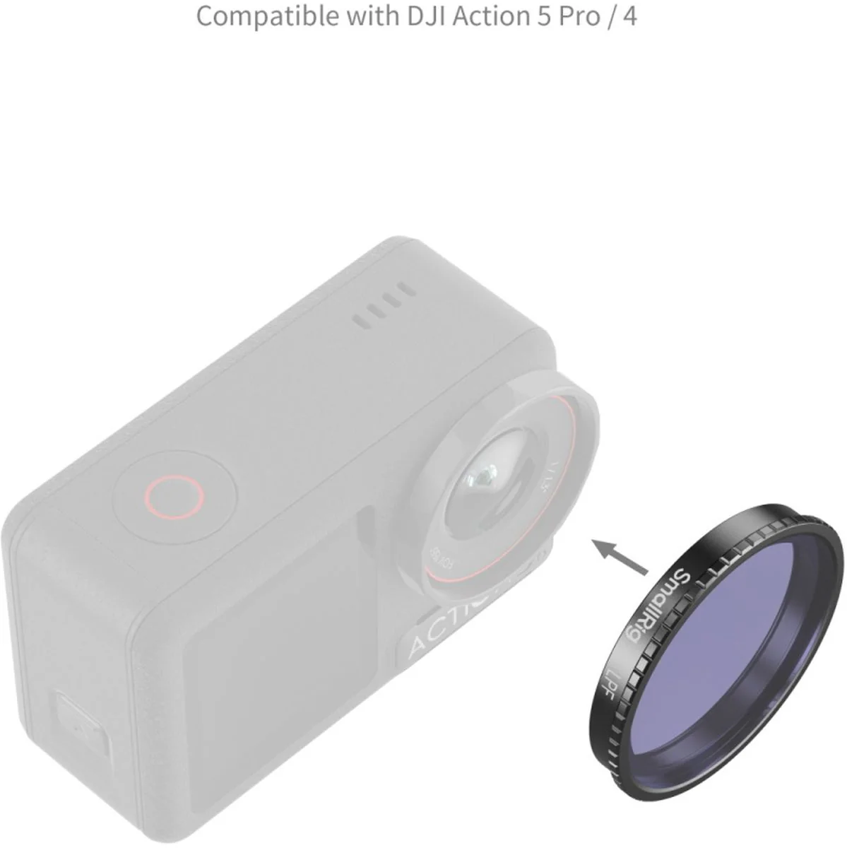 SmallRig 5837 Attachable Light Reduction Filter For DJI Osmo Action 5 Pro / 4 - Image 4