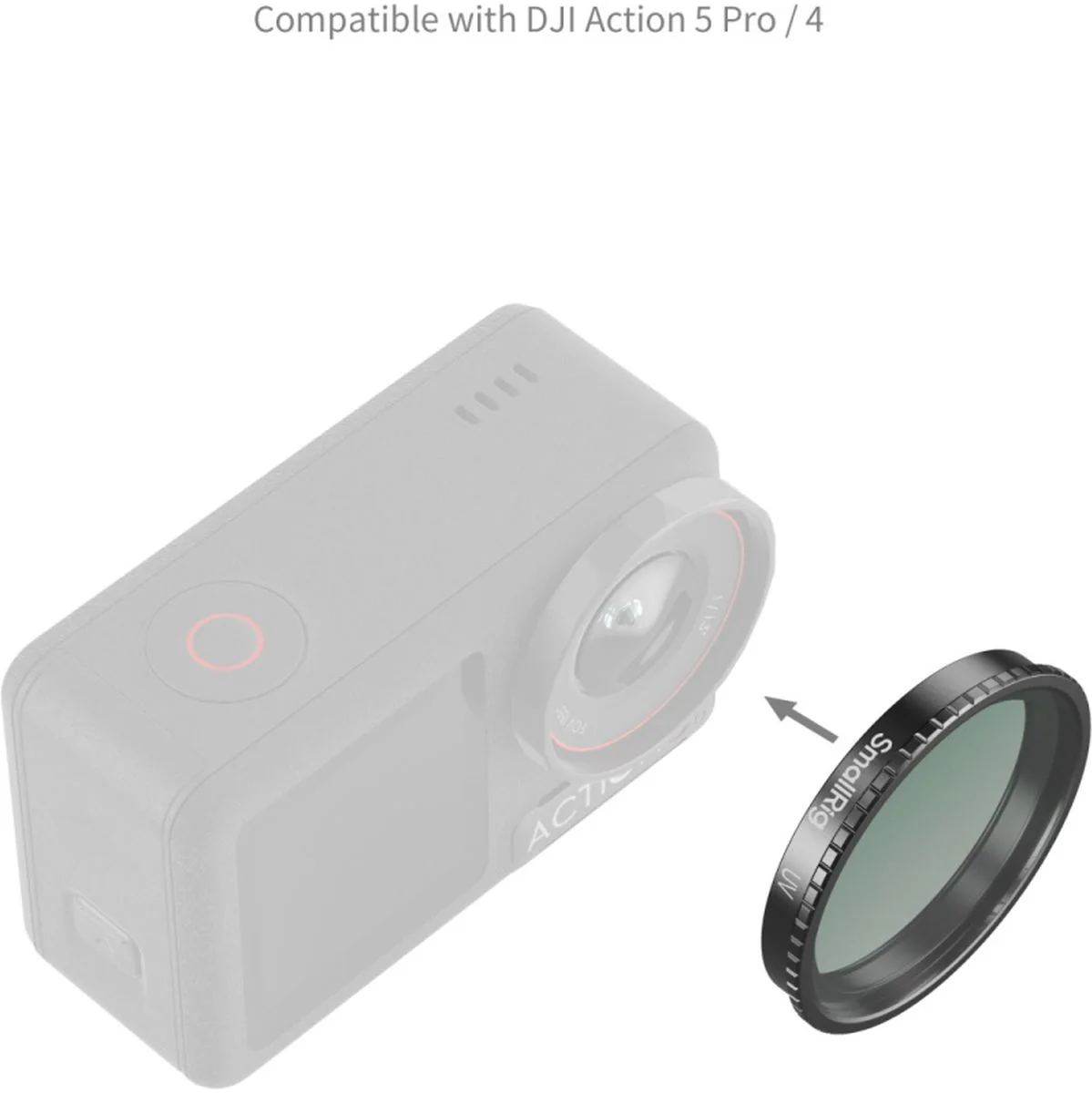 SmallRig 5838 Attachable UV Filter For DJI Osmo Action 5 Pro / 4 - Image 5