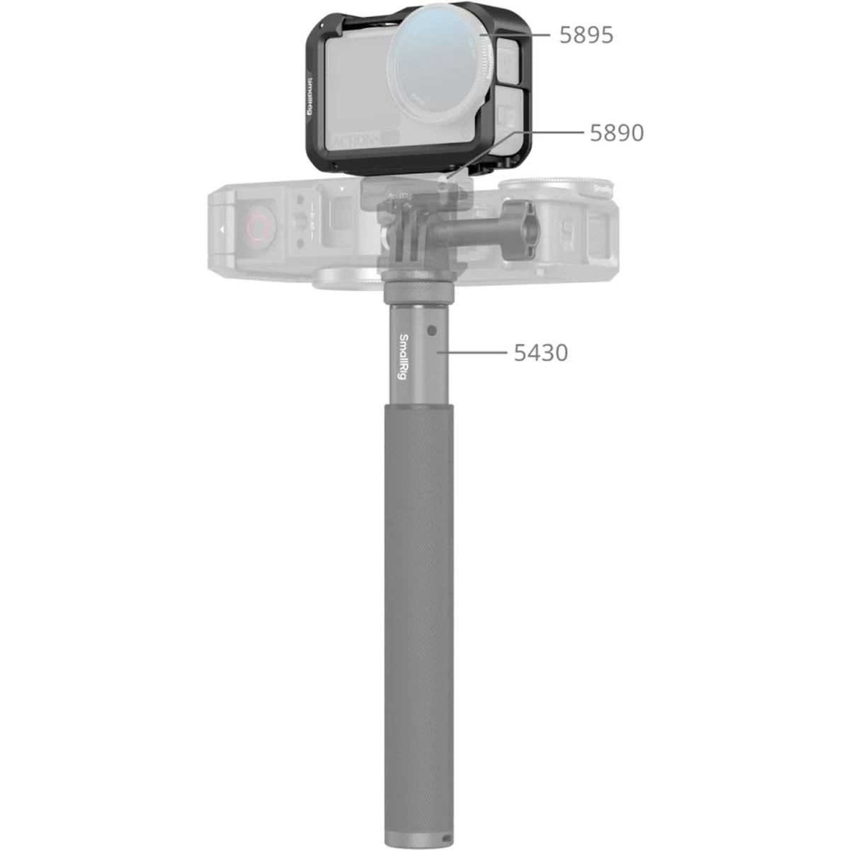 SmallRig 5887 Cage For DJI Osmo Action 6 (Advanced Edition) - Image 4