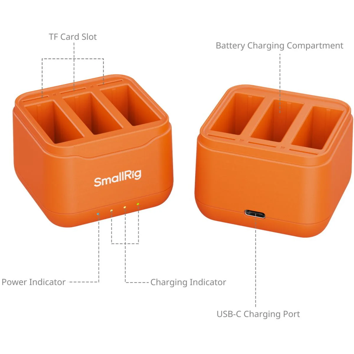 SmallRig 5921 Camera Battery Charger For DJI Action 6 / Action 5 Pro / Osmo 360 - Image 5