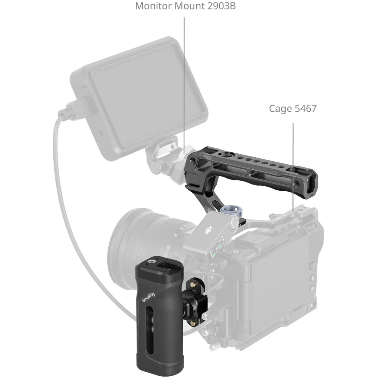 SmallRig 5949 Mini Side And Top Handle Kit - Image 2