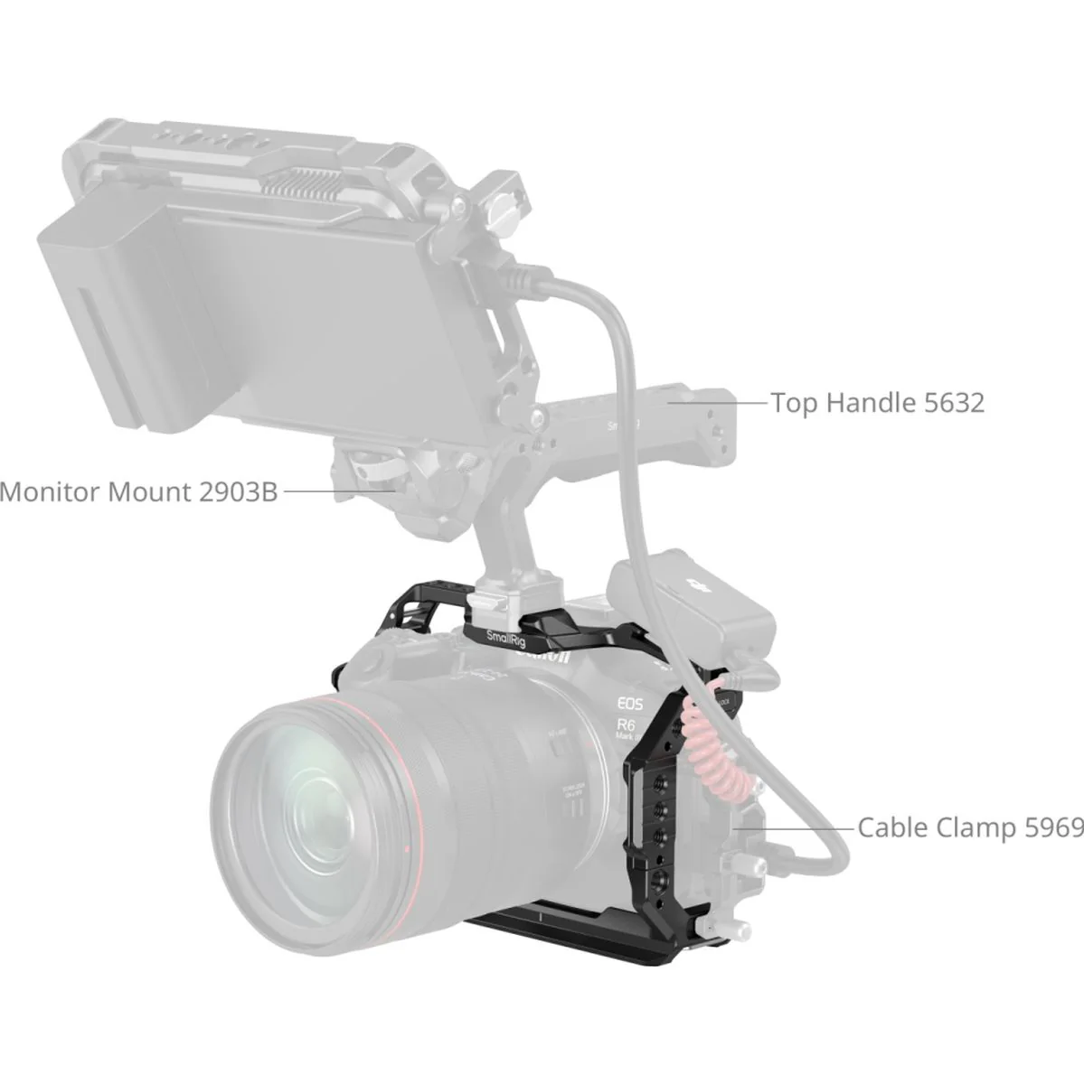 SmallRig 5954 Hawklock Quick Release Cage For Canon EOS R6 MkIII / R6 MkII - Image 3