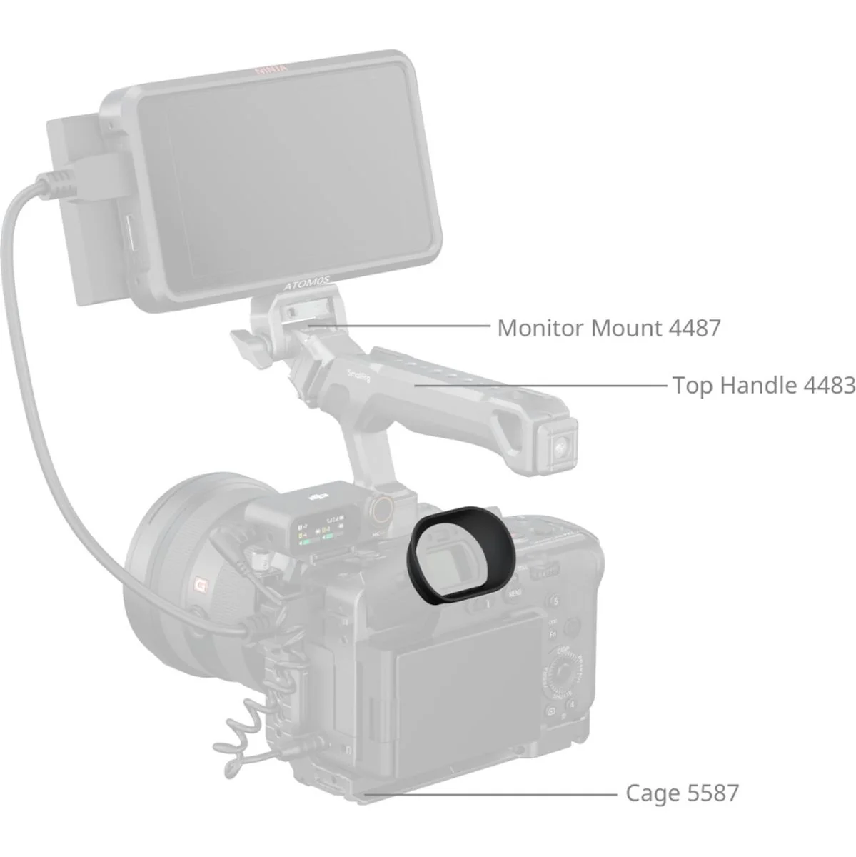 SmallRig 5975 Camera Viewfinder Eyecup For Sony FX2 - Image 3