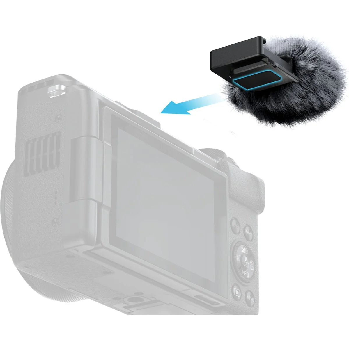 SmallRig 5989 Furry Windscreen For Canon PowerShot V1 - Image 3