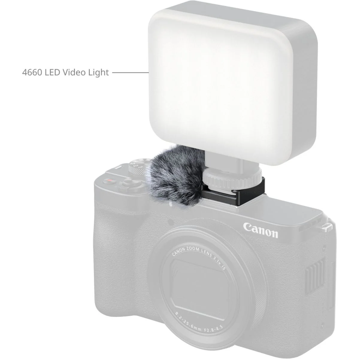 SmallRig 5989 Furry Windscreen For Canon PowerShot V1 - Image 5