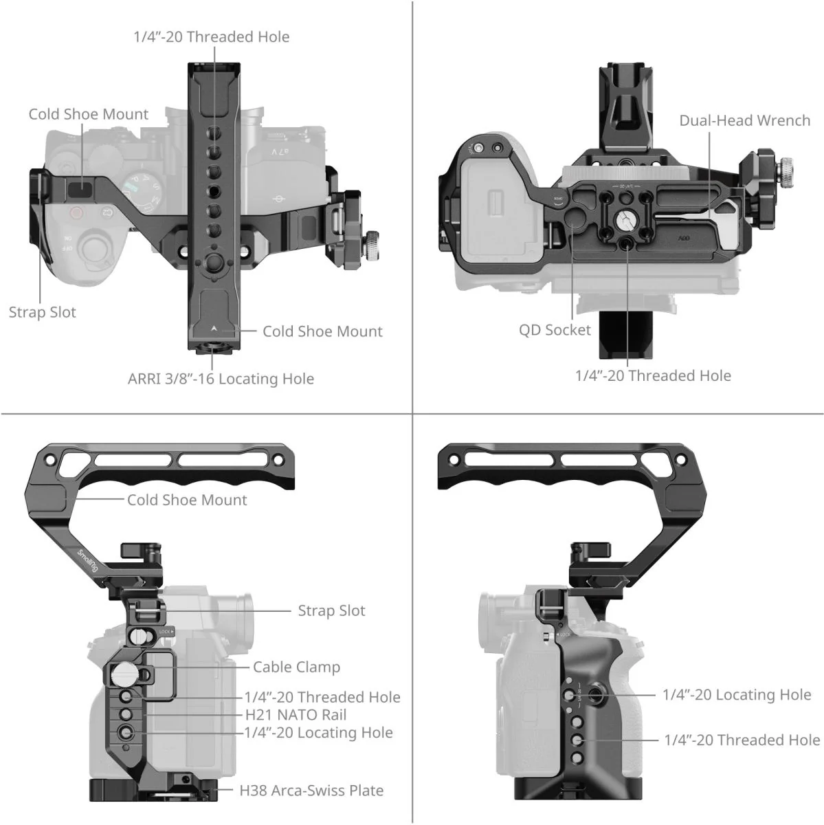 SmallRig 6025 Cage Kit For Sony Alpha 7 V / 7R V / 7 IV - Image 2