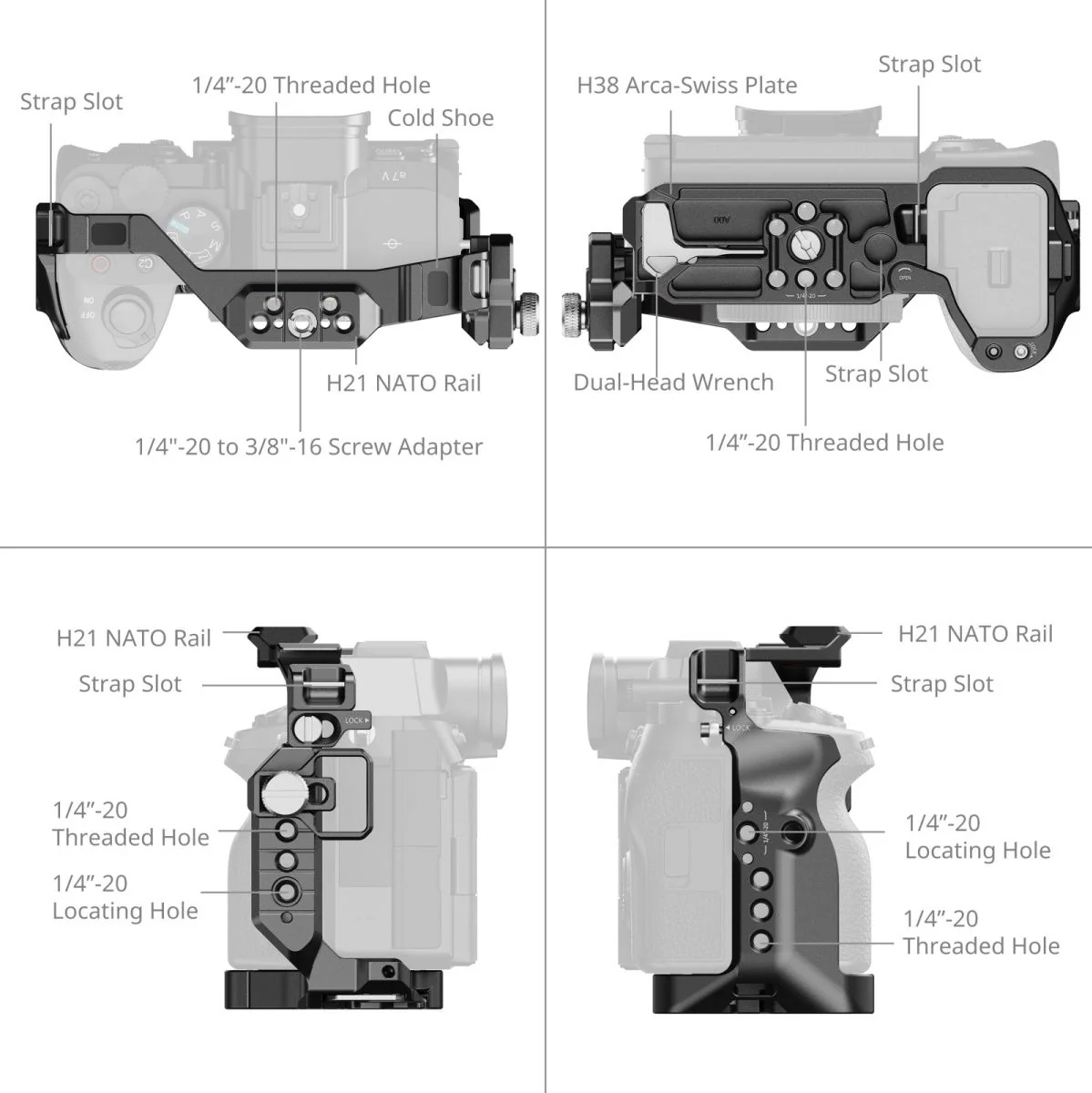 SmallRig 6027 Hawklock Cage Kit For Sony Alpha 7 V / 7R V / 7 IV - Image 4