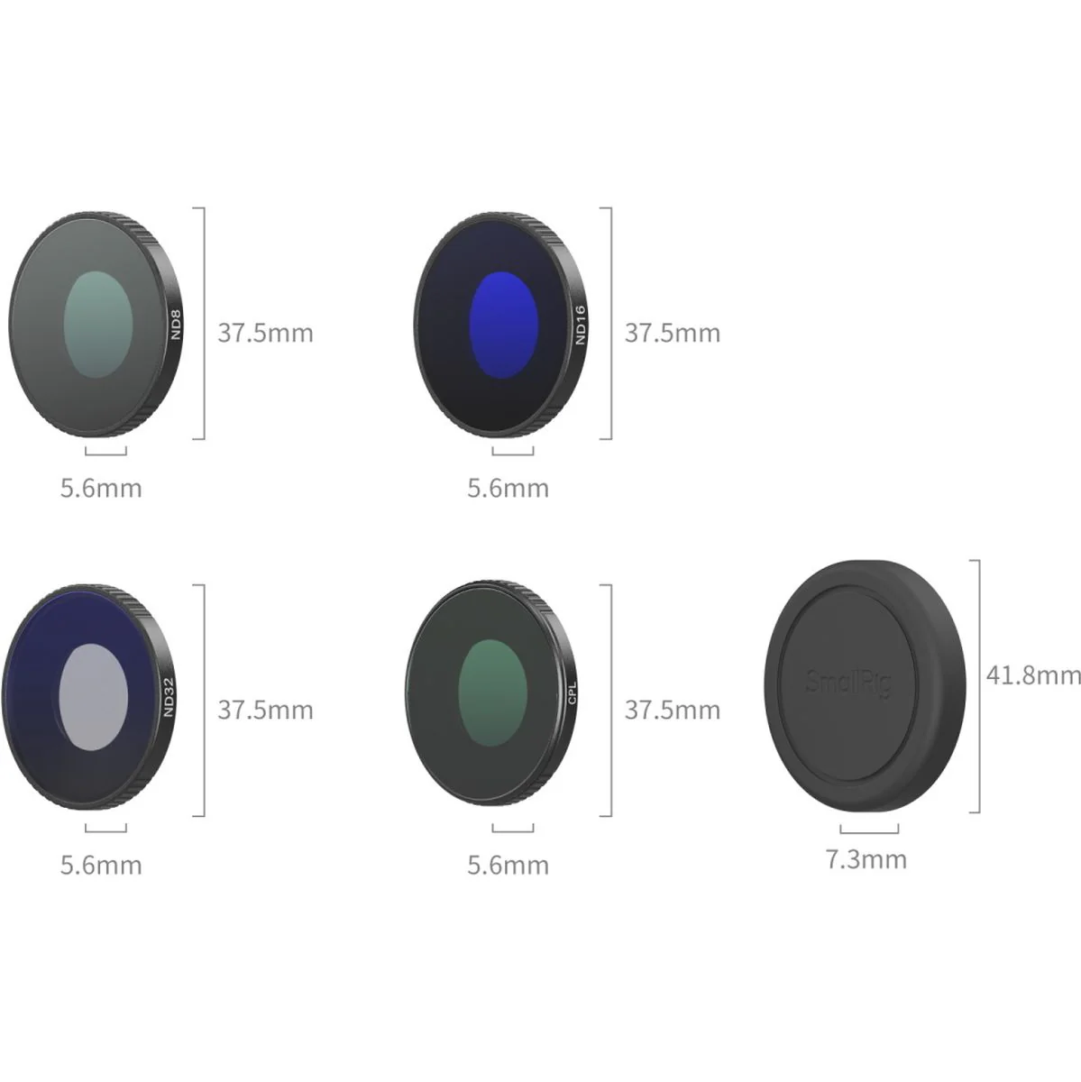 SmallRig 6036 Threaded Filter Kit For DJI Osmo Action 6