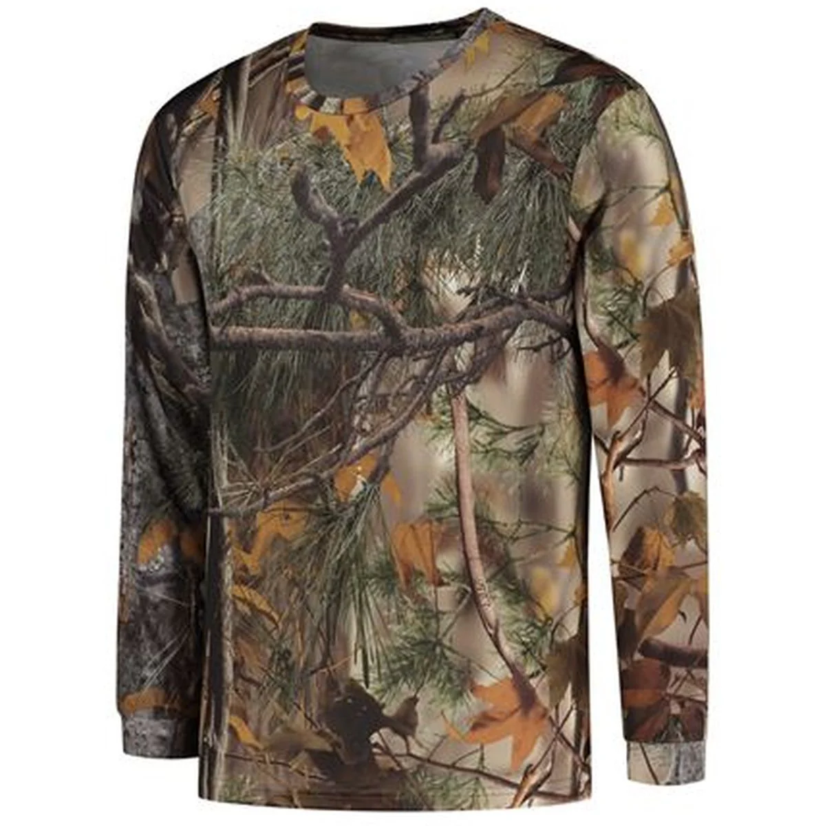 Stealth Gear T-Shirt Long Sleeve Camo Forest Print Size L - Image 3