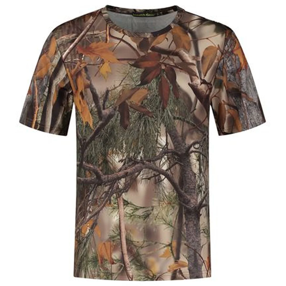 Stealth Gear T-Shirt Short Sleeve Camo Forest Print Size L