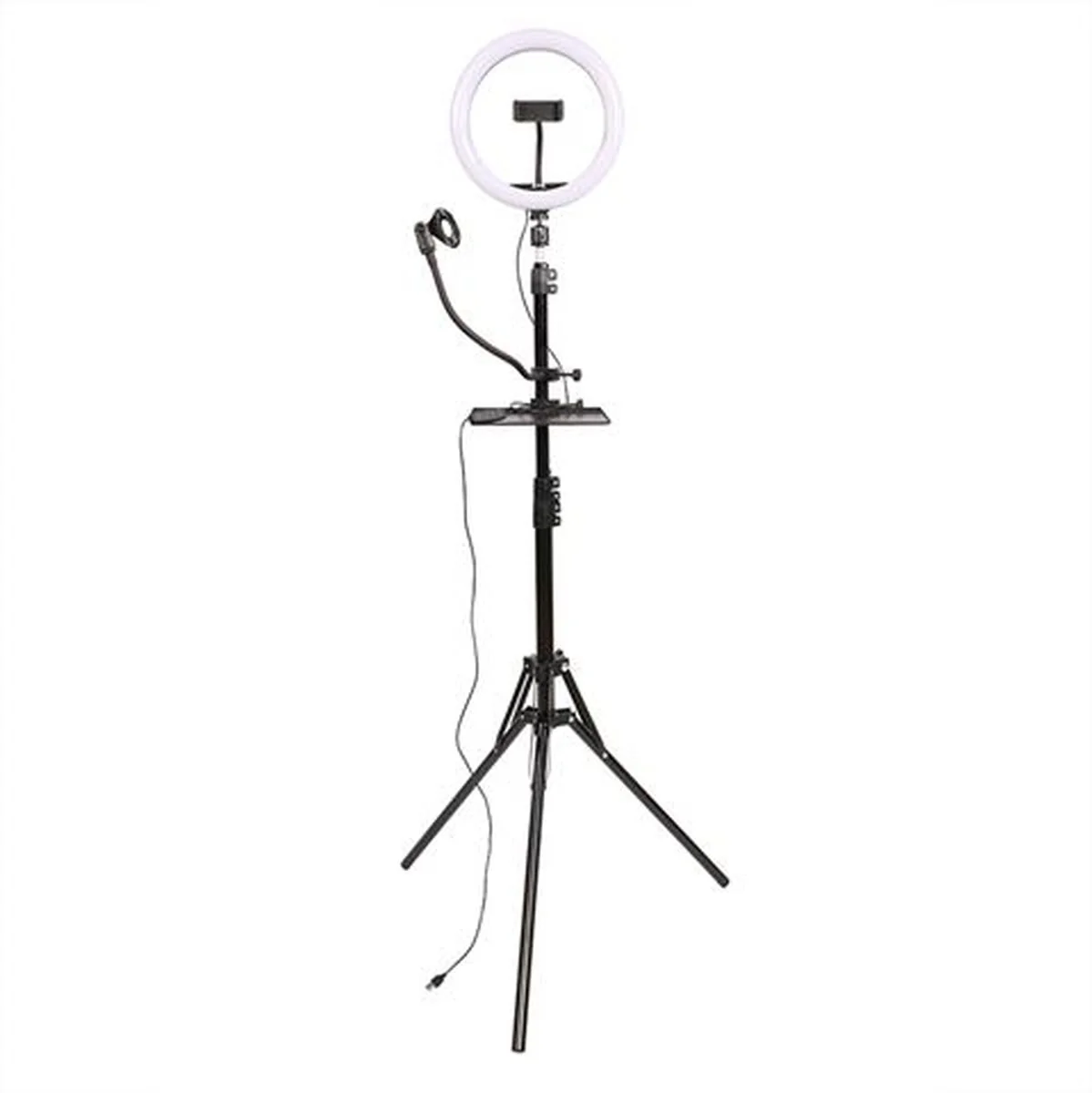 StudioKing LED Vlog Set SK-K190 w/ Ring Lamp And Mic Holder