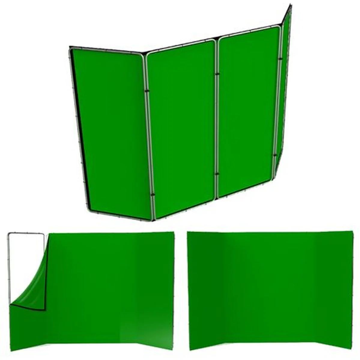 StudioKing Panoramic Background Green Screen FSF-240400PT 24 - Image 2