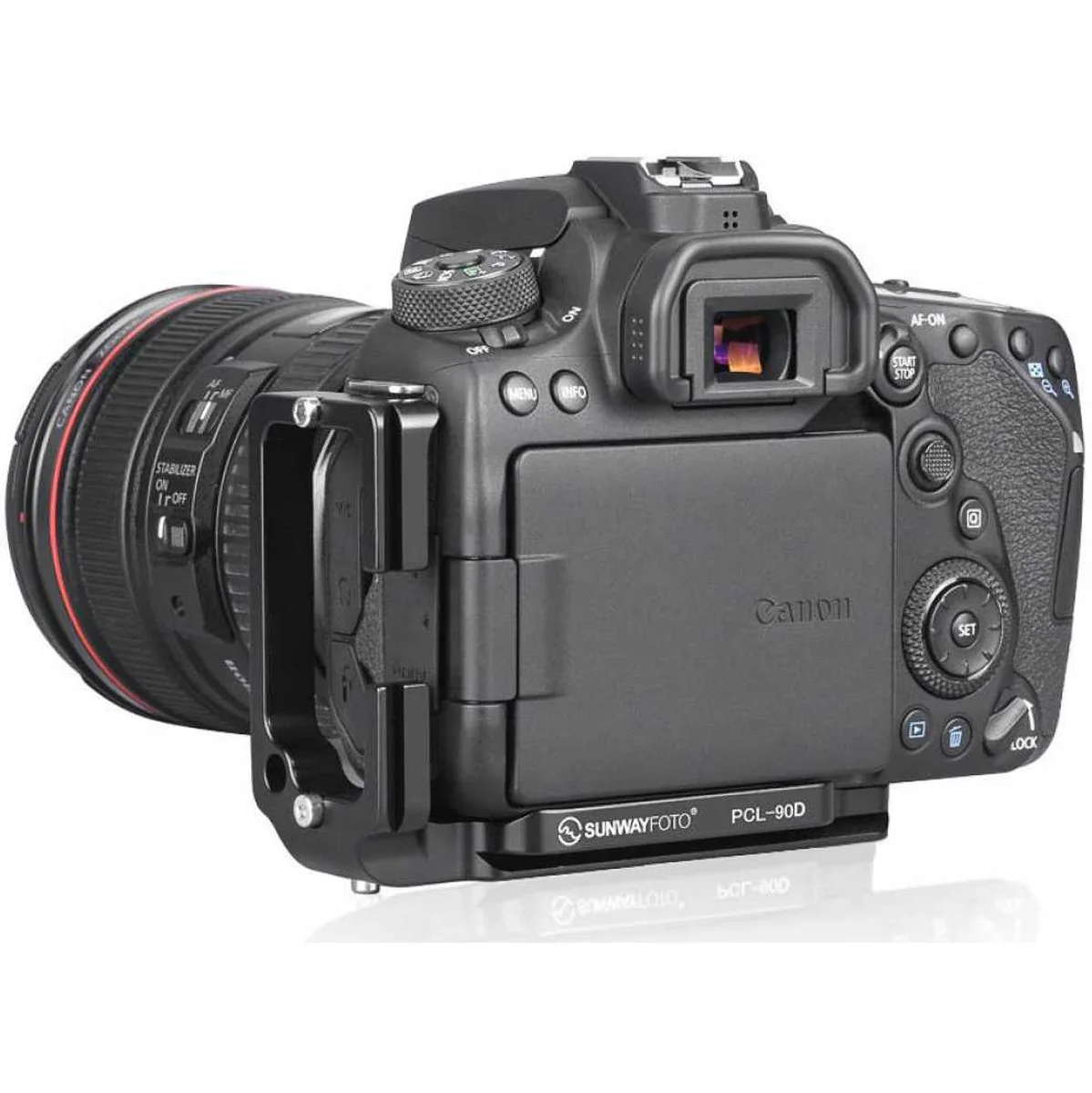 Sunwayfoto L-Plate For Canon 90D (PCL-90D) - Image 2