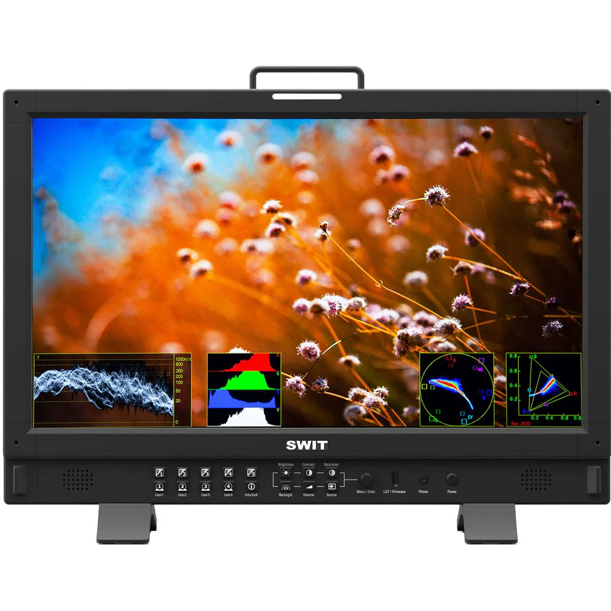 SWIT BM-H215HDR BM-H215HDR | 21.5 12G-SDI 4K QD-LED High-Bright HDR FHD Monitor