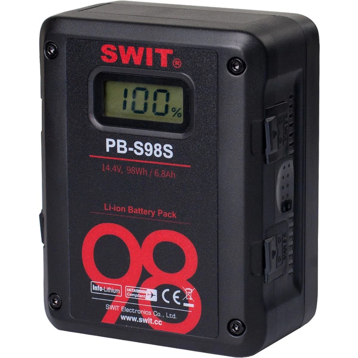 SWIT PB-S98S PB-S98S | 98WH Multi-Sockets Square Cine Battery V-Mount