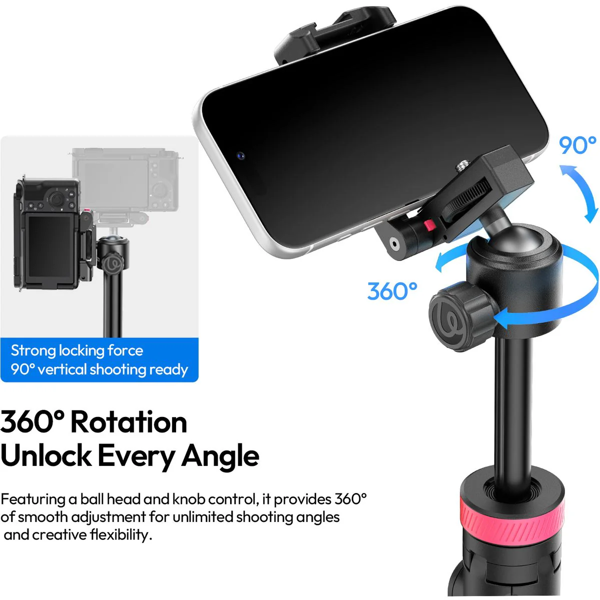 Ulanzi MT-44 B 2-IN-1 Selfie Stick Tripod (Bluetooth) - Image 2