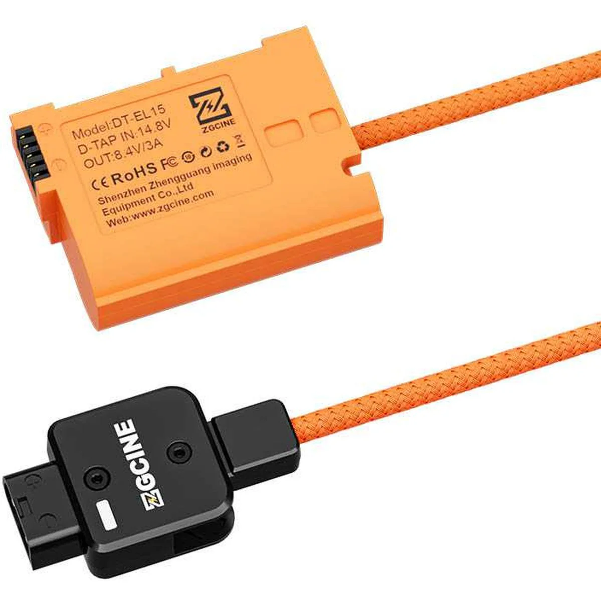 ZGCINE D-Tap To EN-EL15 Dummy Battery Cable (DT-EL15) - Image 3