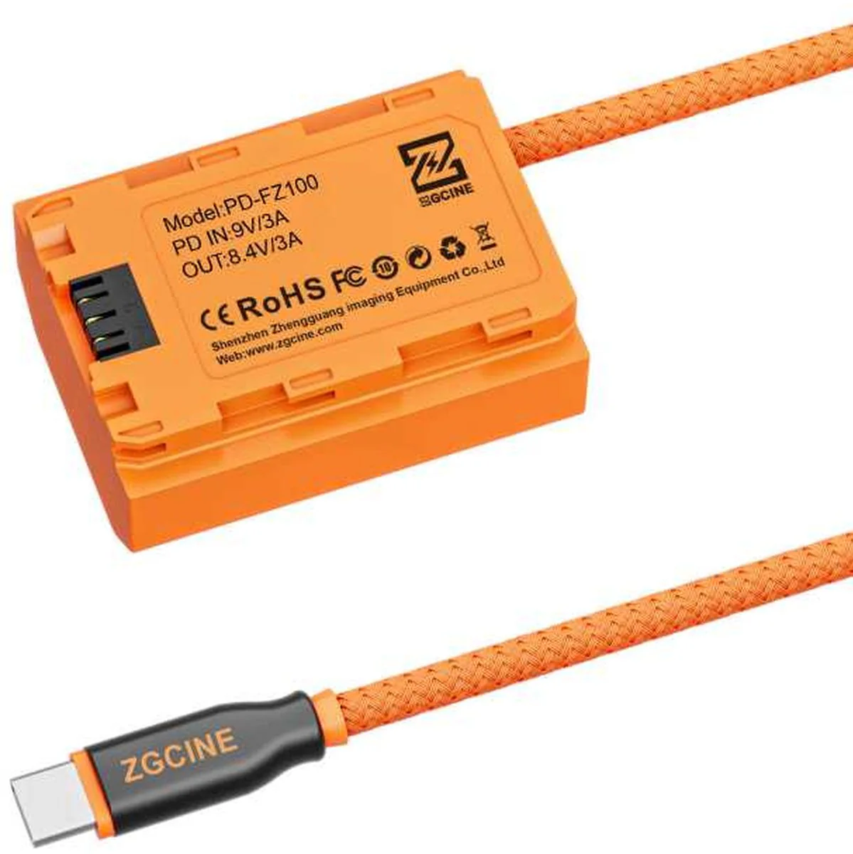 ZGCINE USB-C To NP-FZ100 Dummy Battery Cable (PD-FZ100) - Image 3
